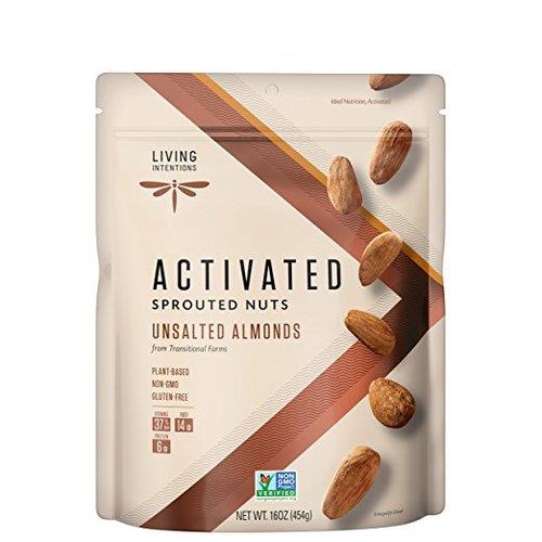 Living Intentions Activated Sprouted Nuts Unsalted Almonds 454G