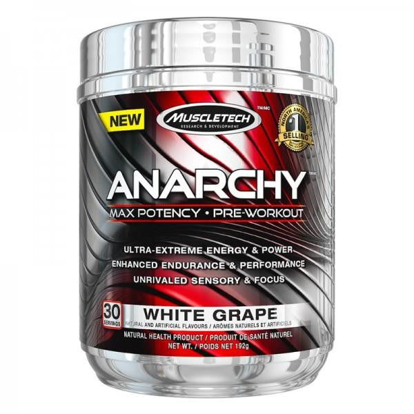 MuscleTech Anarchy Pre-Workout White Grape 192g