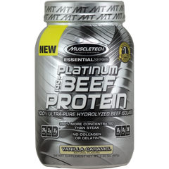 MuscleTech Platinum 100% Beef Protein Vanilla Caramel 2lbs