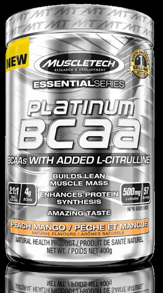 MuscleTech Platinum BCAA Peach Mango 400g
