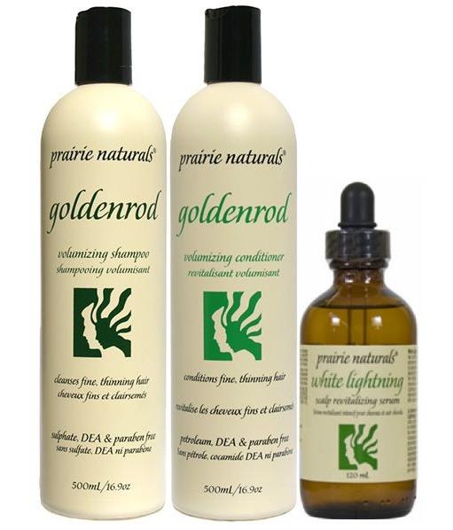 Prairie Naturals Goldenrod Shampoo & Conditioner with Scalp Serum