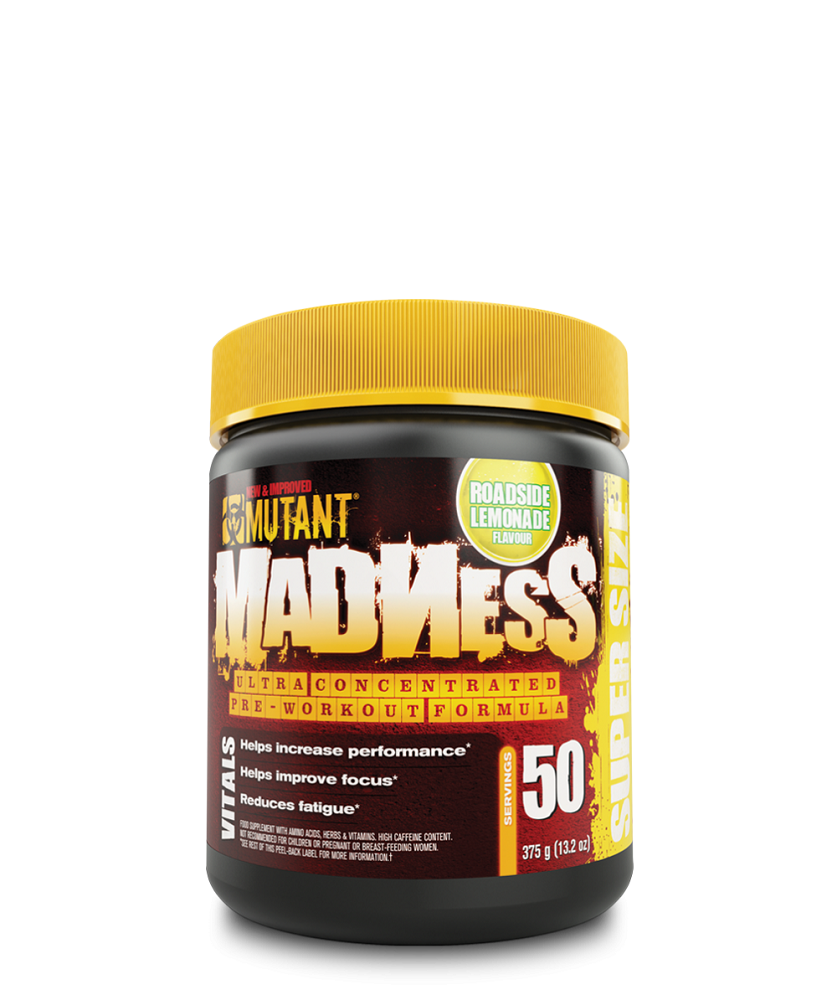 Mutant Madness Pre-Workout Mutant Madness Roadside Lemonade 375g