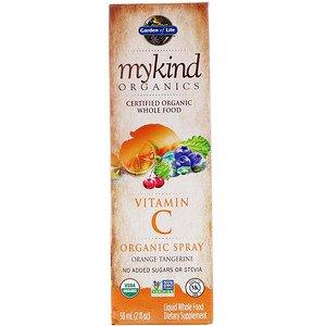 Garden of Life Mykind Organics Vitamin C Organic Spray Orange-Tangerine 58ML