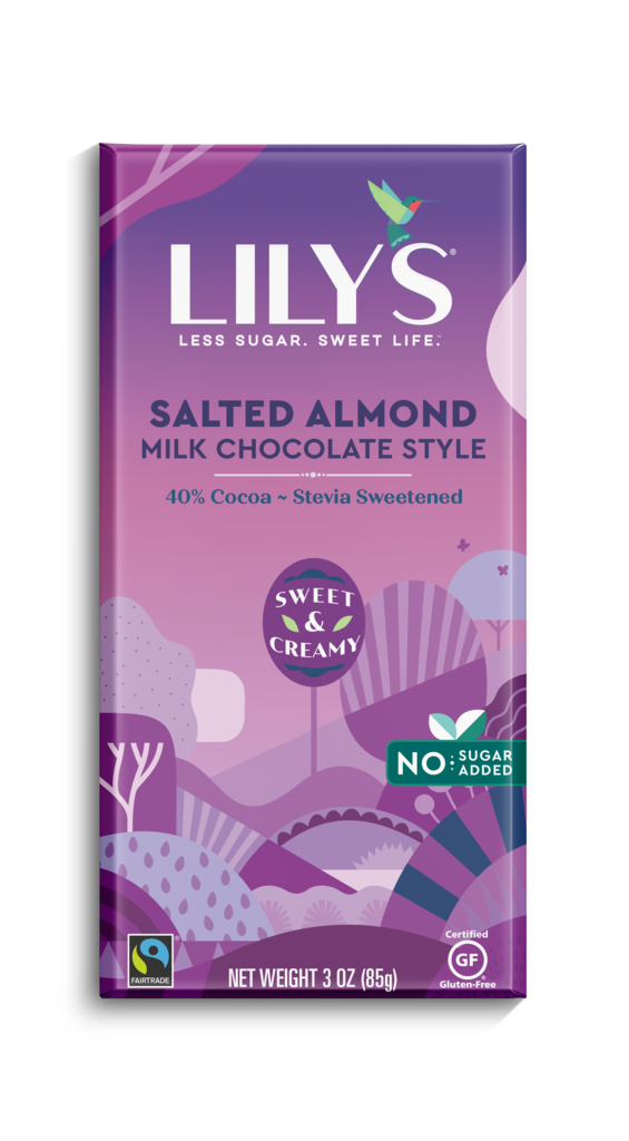 Lily's Milk Chocolate Style Salted Almond 85G