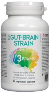 3 Brains Gut-Brain Strain Probiotic 90Vcaps