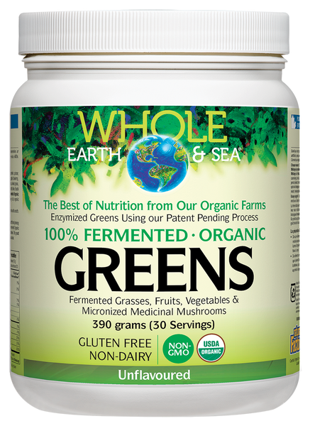 Whole Earth and Sea Fermented Organic Greens - Unflavoured