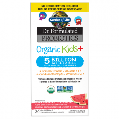 Garden Of Life Dr. Formulated Probiotics Organic Kids+ 5 Billion CFU 30 Chewables