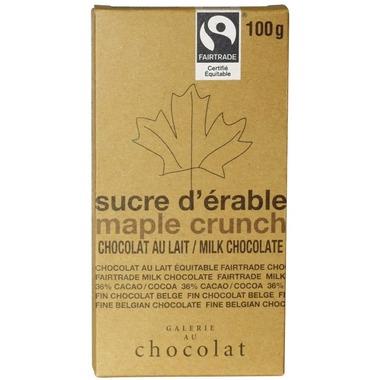 Galerie au Chocolat Maple Crunch Chocolate Bar 100G