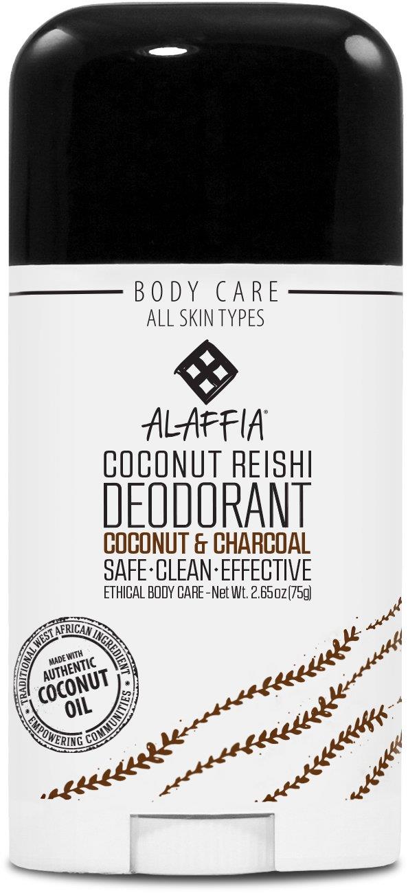 Alaffia Coconut Reishi Deodorant Coconut & Charcoal 75G