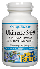 Natural Factors Ultimate 3•6•9 1200 Mg