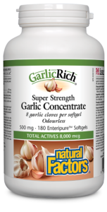 Natural Factors GarlicRich® 500 Mg 180 Enteripure® Softgels