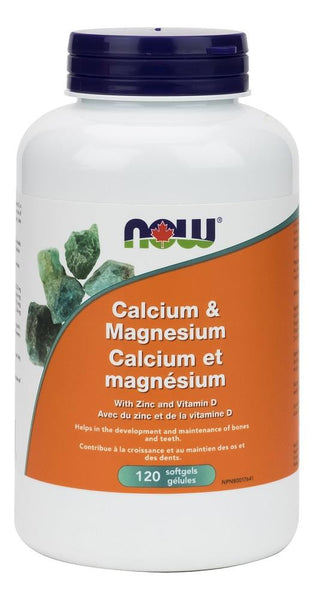 NOW Calcium & Magnesium 120Softgels