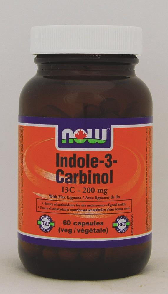 NOW Indole-3-Carbinol 200mg 60Vcaps