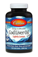 Carlson Cod Liver Oil Lightly Lemon 150softgels