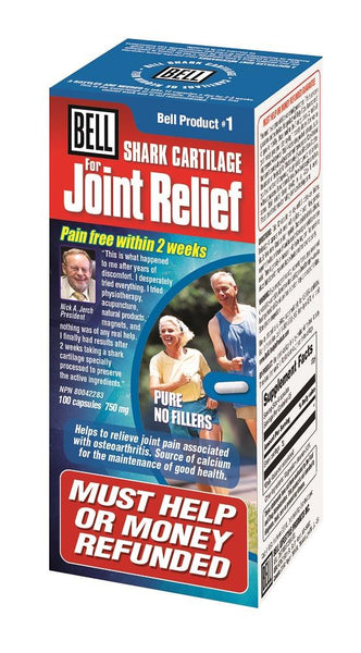 BELL Shark Cartilage for Joint Relief 750MG 100 Capsules