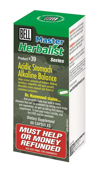 BELL Acidic Stomach Alkaline Balance 60caps