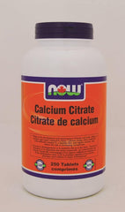 NOW Calcium Citrate 250Tabs