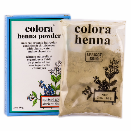 Colora Henna Powder Organic Hair Color Apricot Gold 60G
