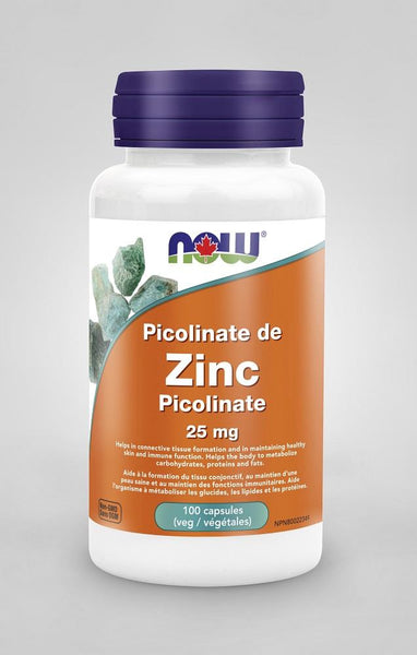 NOW Zinc Picolinate 25mg 100Vcaps