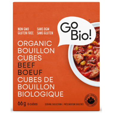 GoBIO! Organic Beef Bouillon  6 Cubes
