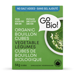GoBio! Organic Bouillon Cubes No Salt Added Vegetable 6 Cubes
